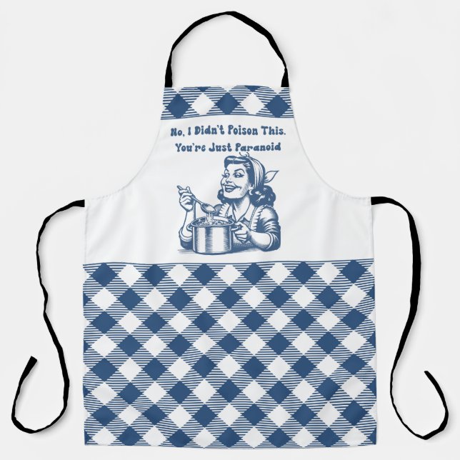Delantal Gracioso Retro Housewife Apron Cocinar Humor (Anverso)