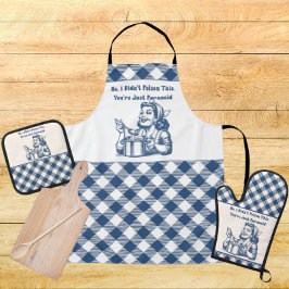Delantal Gracioso Retro Housewife Apron Cocinar Humor