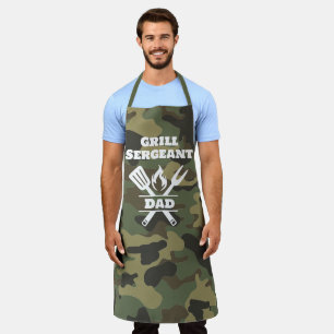 Delantal Gracioso Sargento Grill Camo Apron