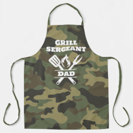 Delantal Gracioso Sargento Grill Camo Apron