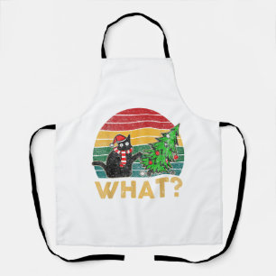 Delantal Gracioso suéter Navidad Shirt Naughty Cat San