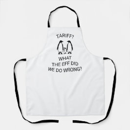 Delantal Graciosos pingüinos arancelados