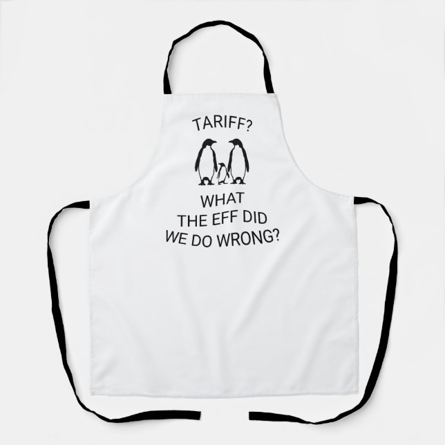 Delantal Graciosos pingüinos arancelados (Anverso)