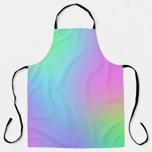 Delantal Gradiente de arcoiris pastel