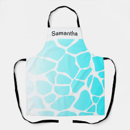 Delantal Gradiente de impresión de vaca mate Personalizado 