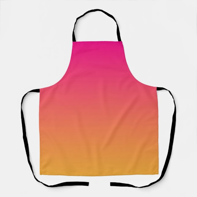 Delantal Gradiente rosa y naranja (Anverso)