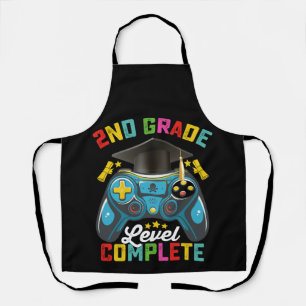 Delantal Graduación de nivel de 2do grado completa Juegos J