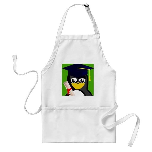DELANTAL  GRADUACIÓN PENGUIN (Frente)