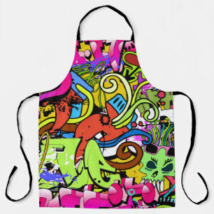 Delantal Graffiti Art: fondo estilo Hip-Hop