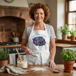 Delantal Graffiti Mom & Son Apron - Custom Name Gift