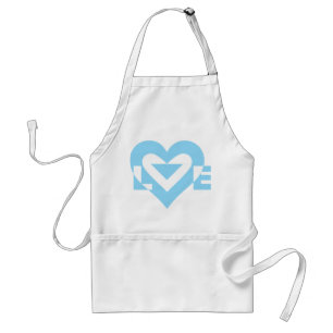 Delantal Gráfica de amor de Guay, azul