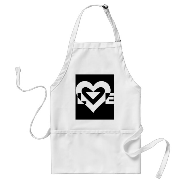 Delantal Gráfica de amor de Guay, blanco (Frente)