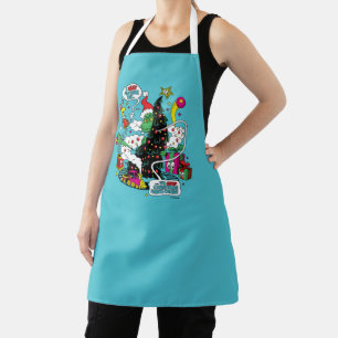 Delantal Gráfico colorido de Navidad del Grinch