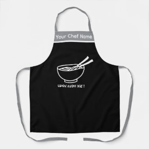 Delantal Gráfico de Fideos Divertidos 'Udon Know M