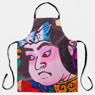 Delantal Gráfico sobre Kiteart tradicional japonés, kite, s