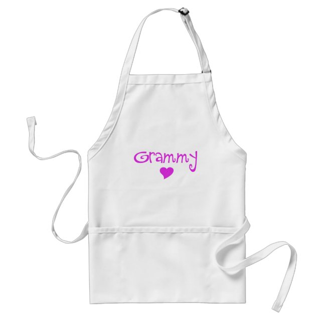 Delantal Grammy con corazón (Frente)