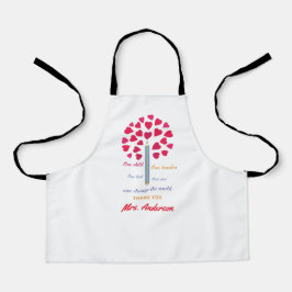 Delantal Gran árbol de lápiz / Apreciación del profesor