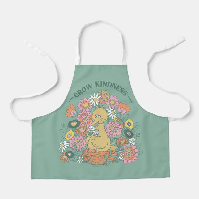 Delantal Gran Bird | Grow Kindness Floral Graphic (Anverso)