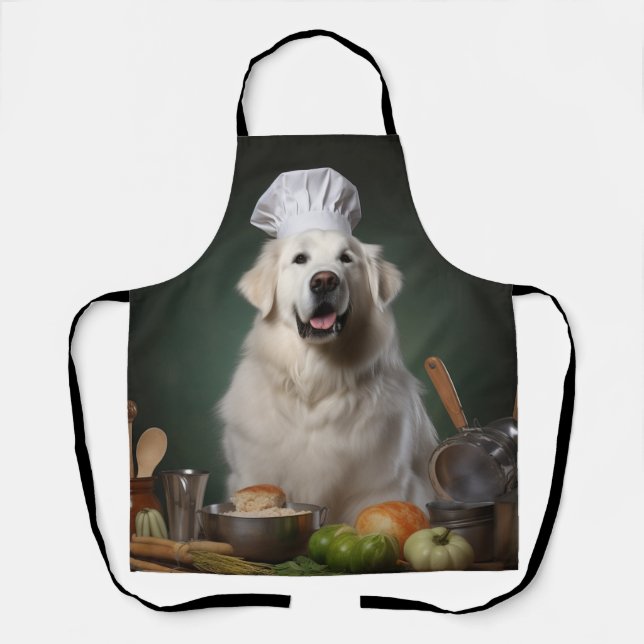 Delantal Gran chef de perro de los Pirineos (Anverso)
