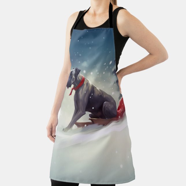 Delantal Gran Navidad danés en invierno (in situ)