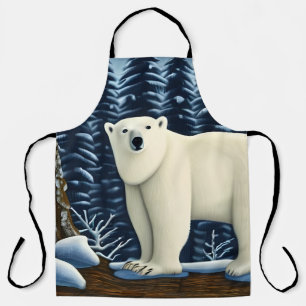 Delantal Gran Oso Blanco Del Norte