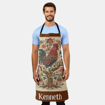 Delantal Grande Personalizado con Gallo de Arte Po
