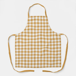 Delantal Granja amarilla Gingham Apron