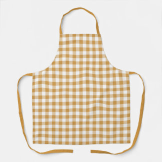Delantal Granja amarilla Gingham Apron