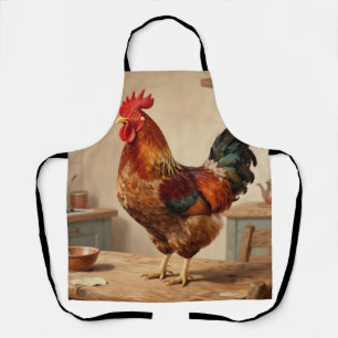 Delantal Granja de Gallo Orgulloso Cocina Rústica
