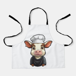 Delantal Granja Guay Lover Art Cute Chef Cow