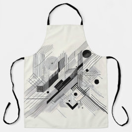 Delantal Graphic Monochrome Line 