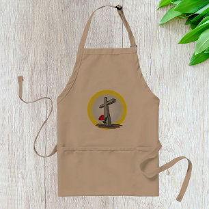 Delantal Grave Cross Cemetery Apron