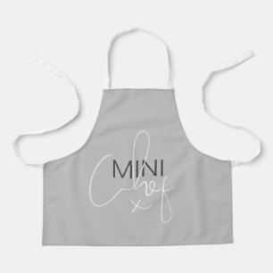 Delantal Gray Mini Chef Apron
