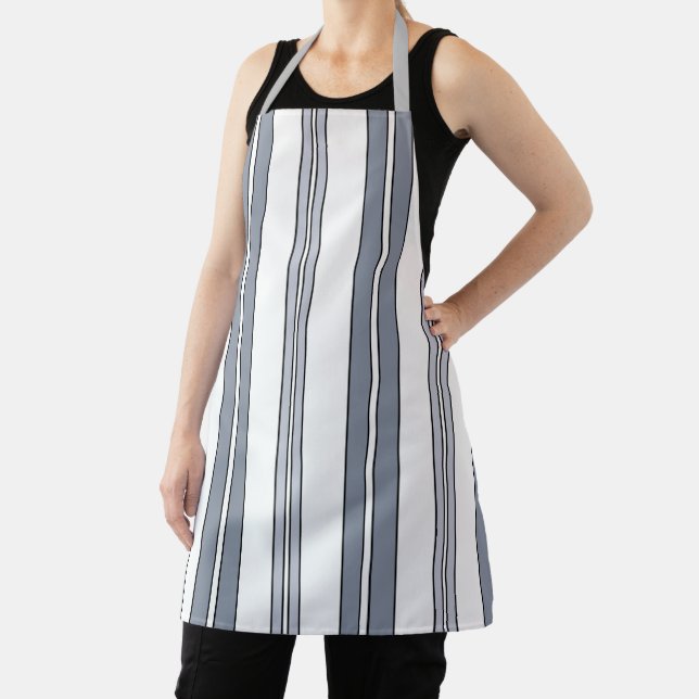 Delantal Gray Stripes Baker Chef (in situ)