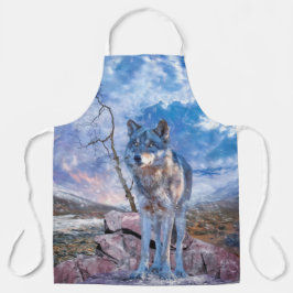 Delantal Gray Wolf RESPONDE A LA LLAMADA