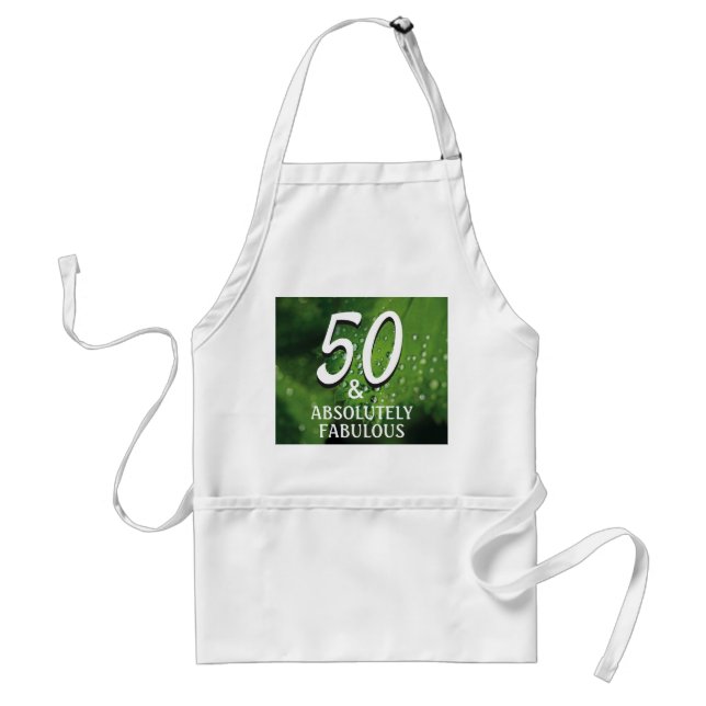 Delantal Green 50 | Absolutely Fabulous Birthday Apron (Frente)