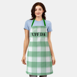 Delantal Green Farmhouse Uff Da All-Over Print Apron