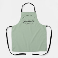Green Homemade with Love Personalizado Your Kitche