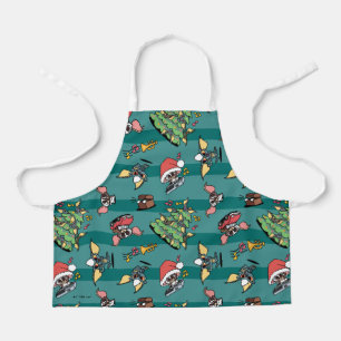 Delantal Gremlins   Patrón de Navidades de historietas simp
