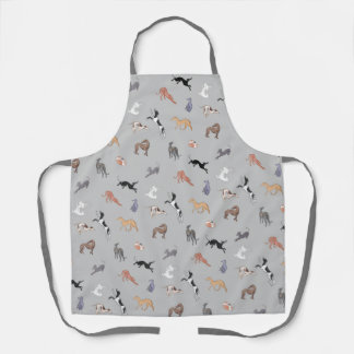 Delantal Greyhound Gray