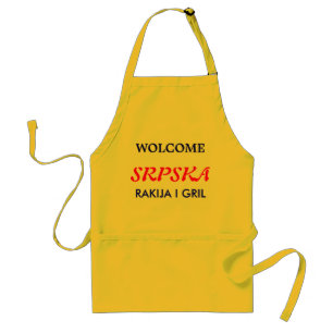 Delantal Gril del rakija i de Srbija