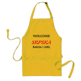 Delantal Gril del rakija i de Srbija