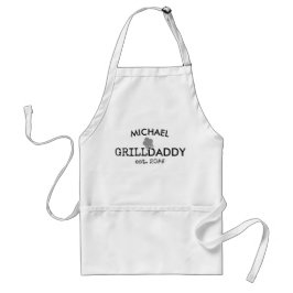 Delantal Grill Daddy Custom est. Year BBQ