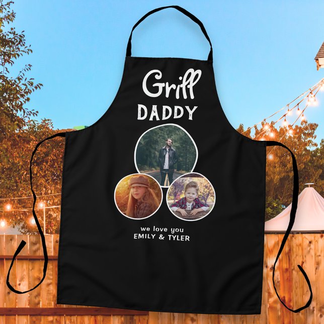 Delantal Grill Daddy Modern Oval 3 Photo Father's Day (Subido por el creador)