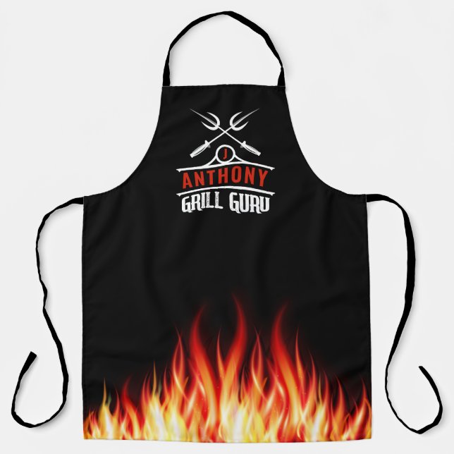 Delantal Grill Guru Personalizado Apron Barbeque Master (Anverso)