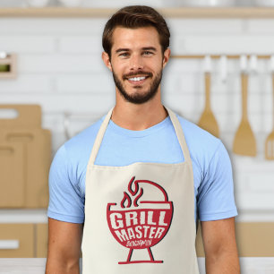 Delantal "Grill Master" Cocina personalizada del chef mascu