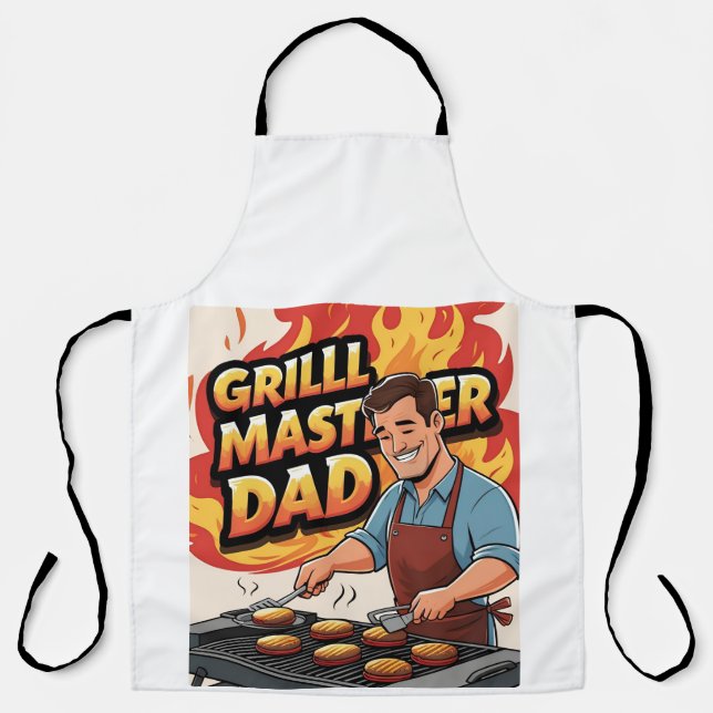 Delantal Grill Master Dad Smoky BBQ (Anverso)