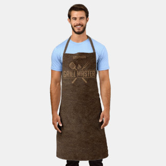 Delantal Grill Master Faux Leather Apron
