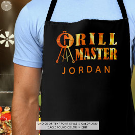 Delantal GRILL MASTER Flames Personalizado