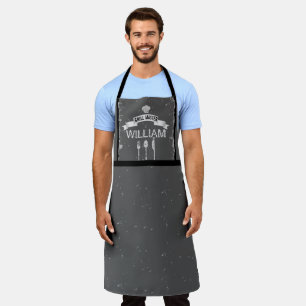 Delantal Grill Master gris mens cocina Apron